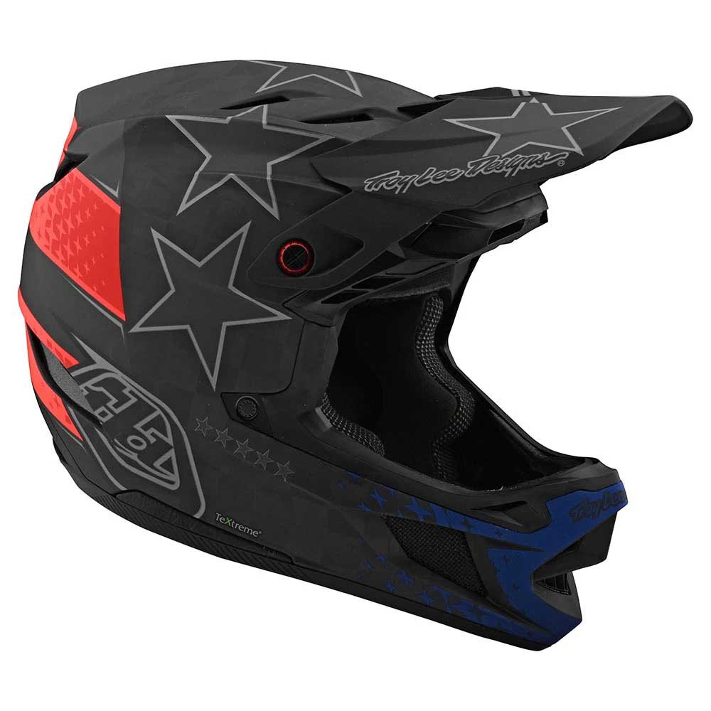 Troy lee designs D4 MIPS Carbon Downhill Helmet, 黒 | Bikeinn