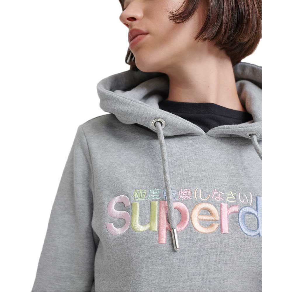 Superdry Hættetrøje Classic Rainbow Embroidered