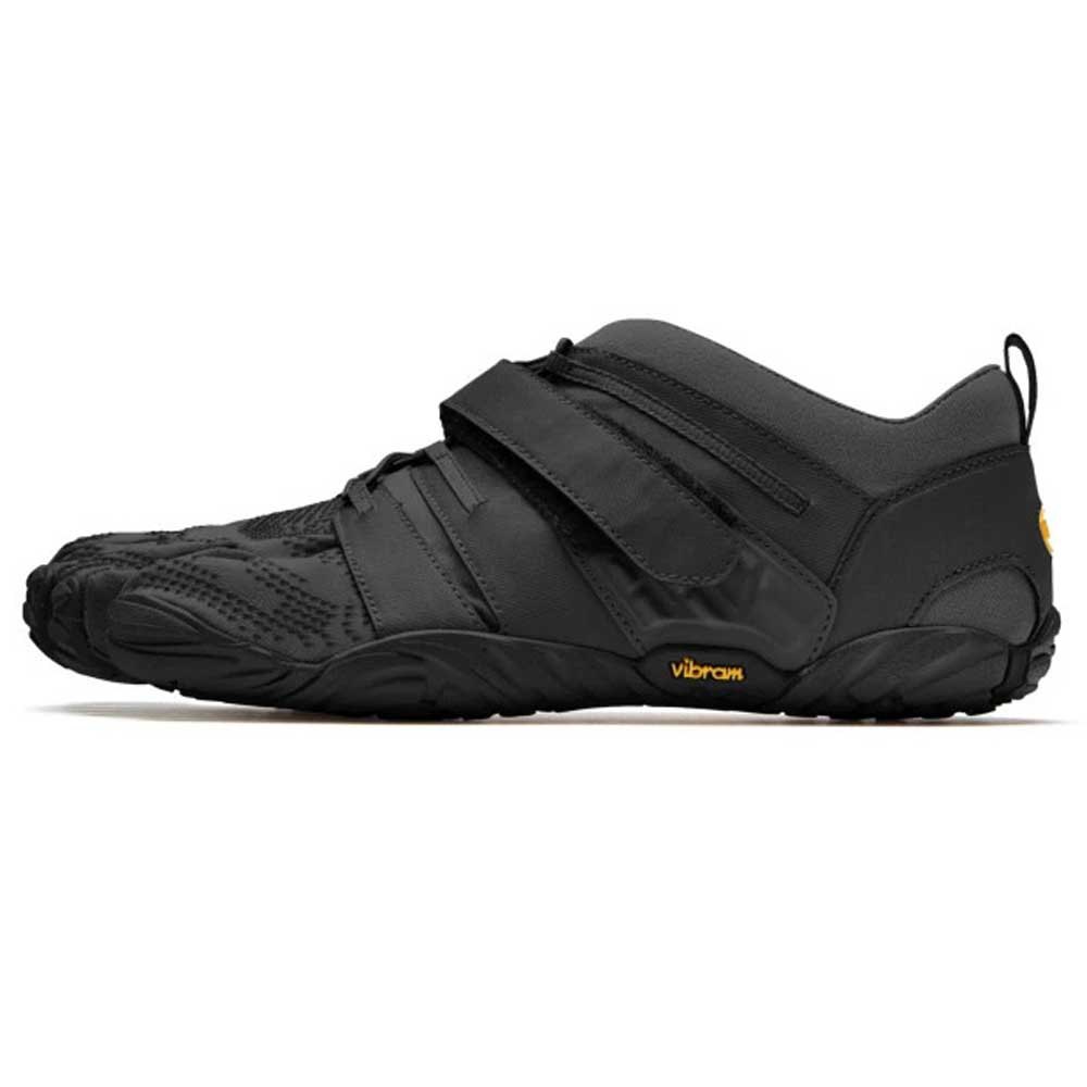 Black US11-11. Vibram Fivefingers V-Train 2.0 Mens Minimalist Training Shoes 