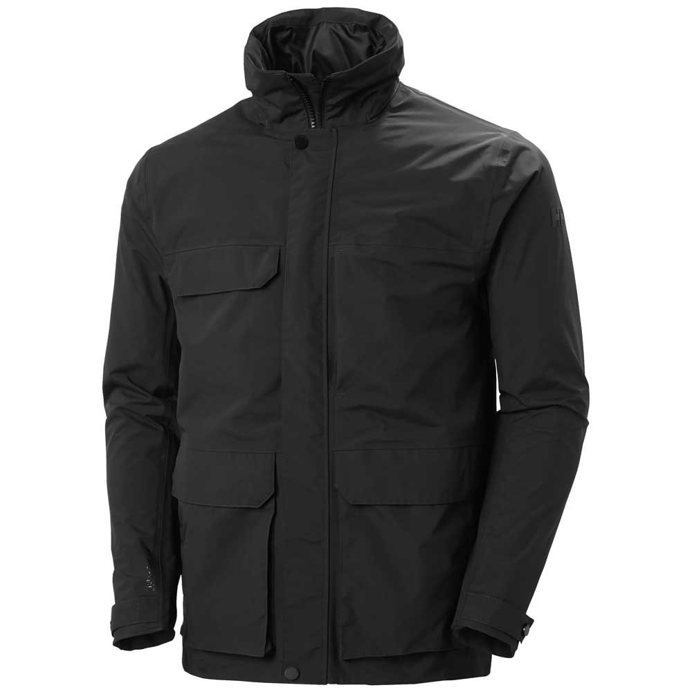 Rain Jacket 2.0 Black 2XL Man DressInn Men Clothing Jackets Rainwear 