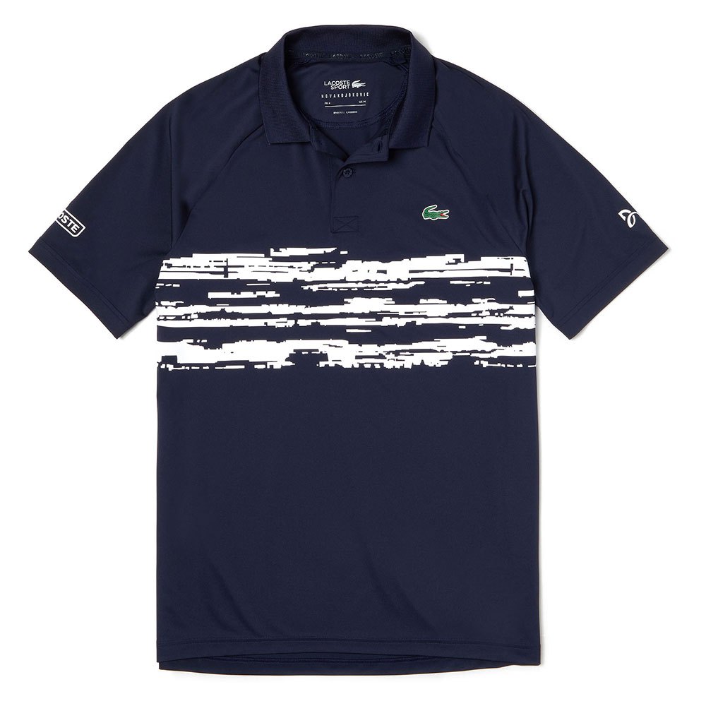 8 3XL Mens SPORT Novak Djokovic Print Stretch Polo Lacoste Men Clothing T-shirts Polo Shirts 