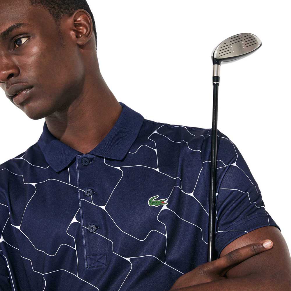 Lacoste Polo Manga Corta Sport Printed Breathable Stretch Golf