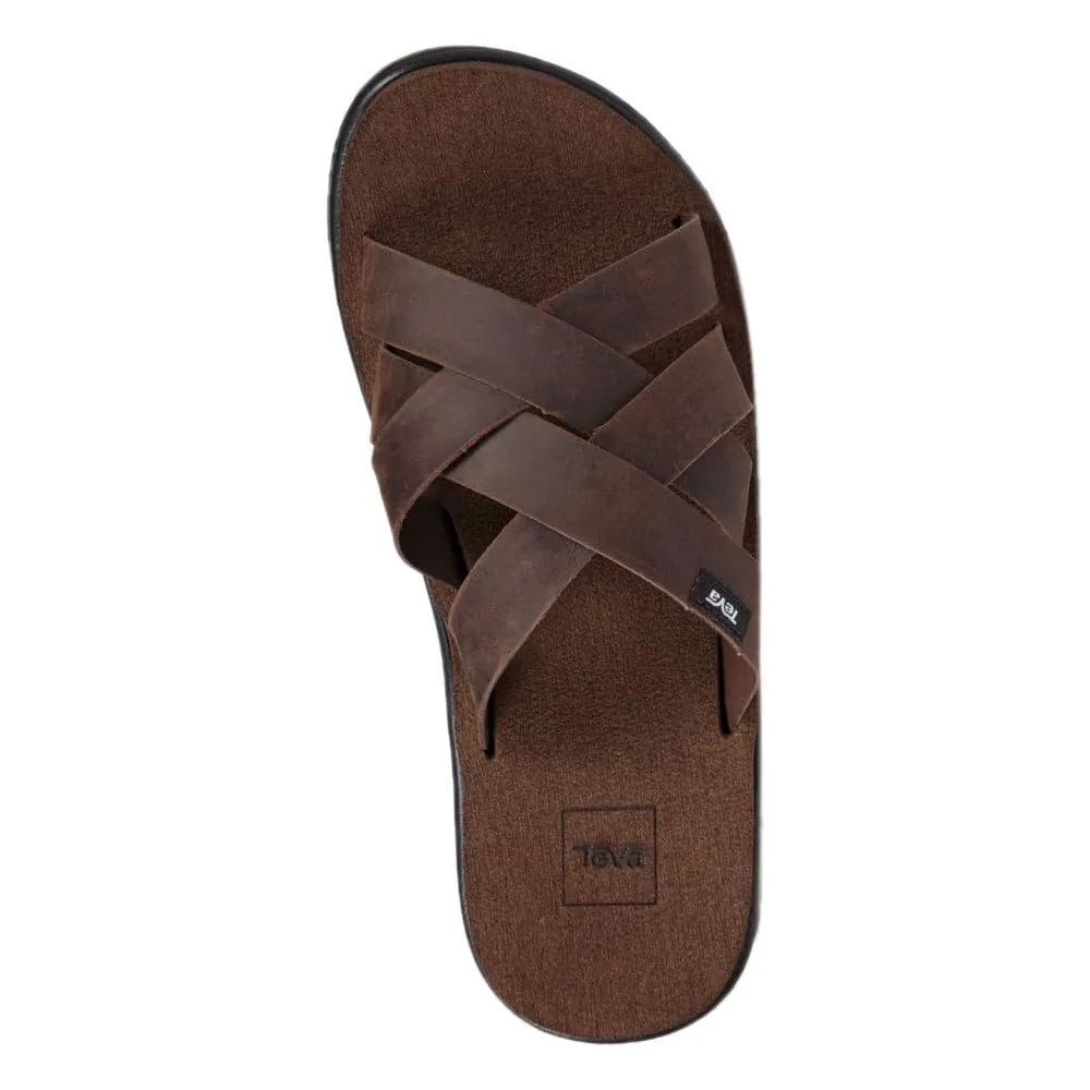 Teva Voya Slide Leather Sandals | Trekkinn