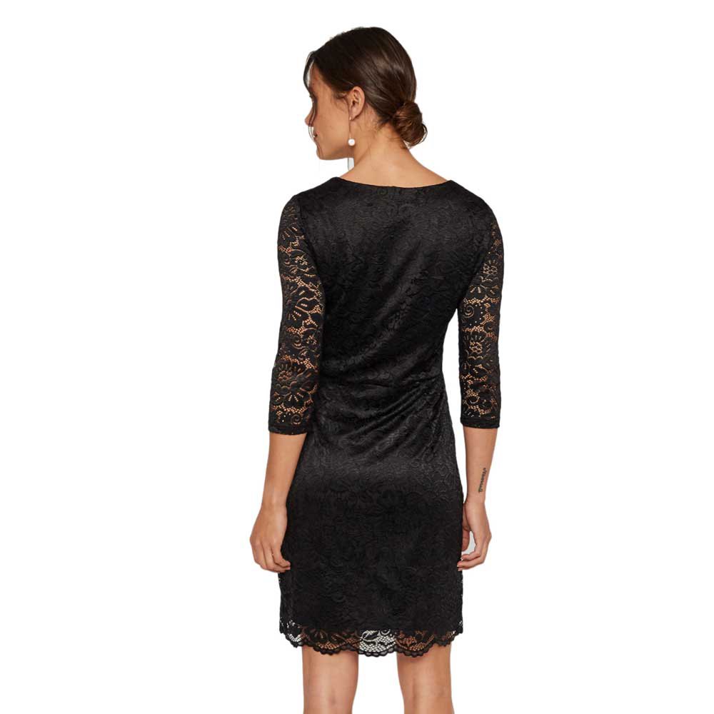Vero Stella Lace Short Dress Black | Dressinn