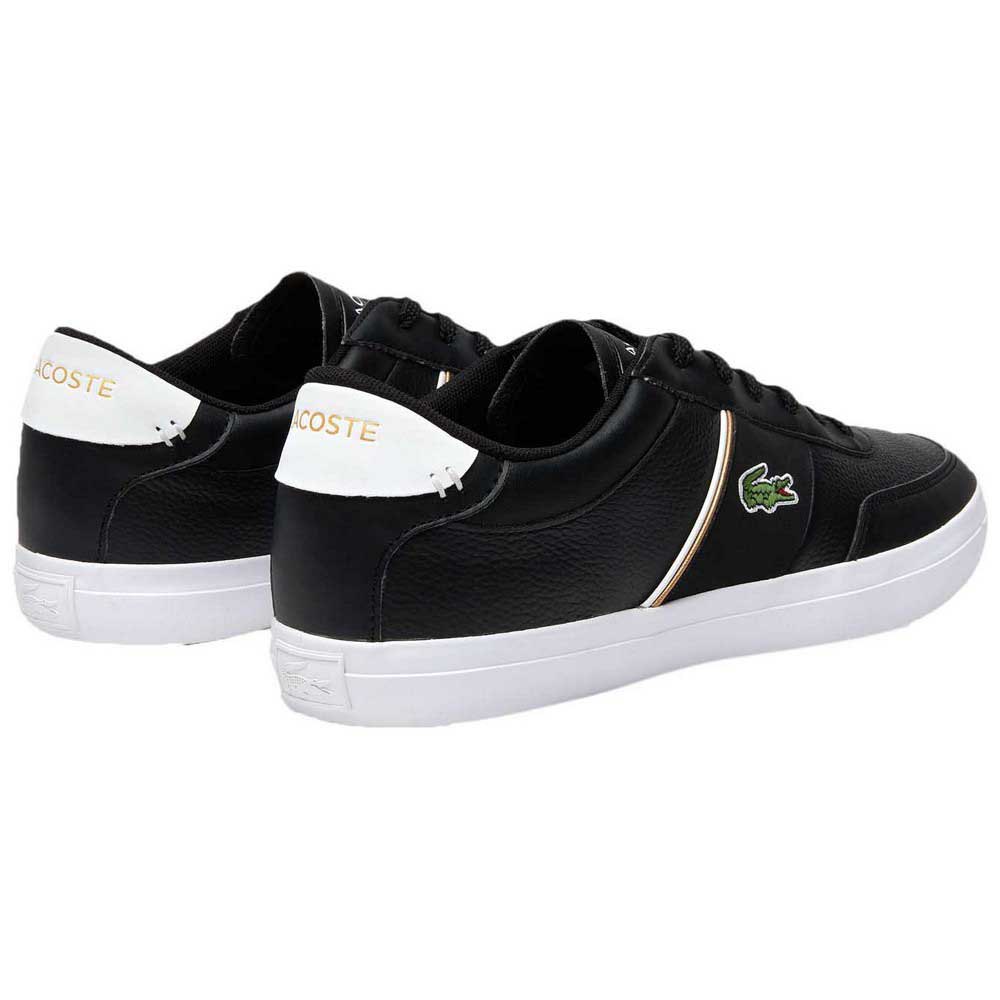 Lacoste Court Master Tumbled Leather Synthetic Trainers