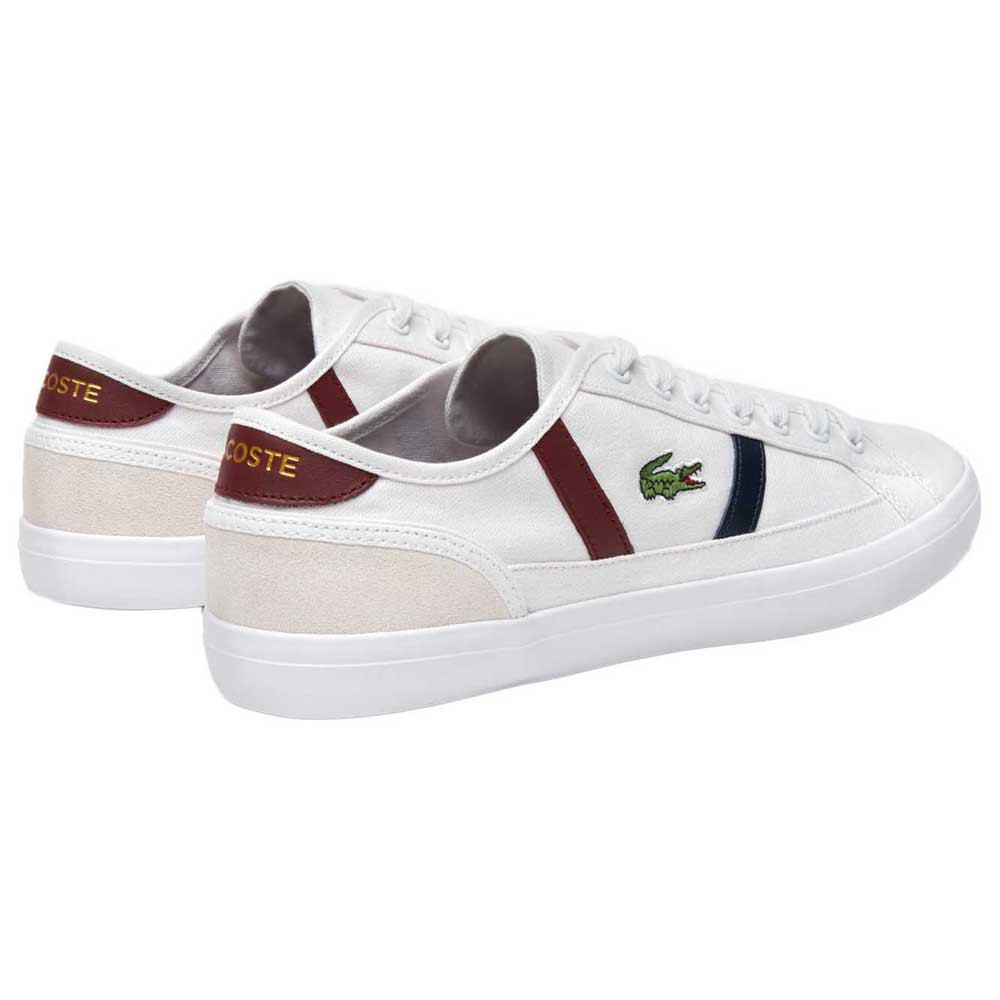 Lacoste Sideline Canvas Leather Trainers