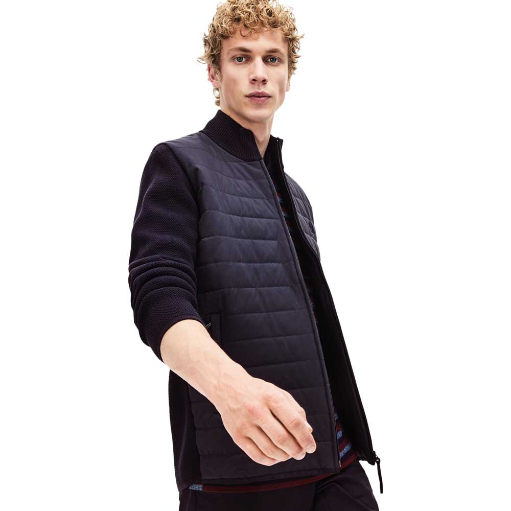 Lacoste Motion Bi Material Quilted Hybrid Jacket