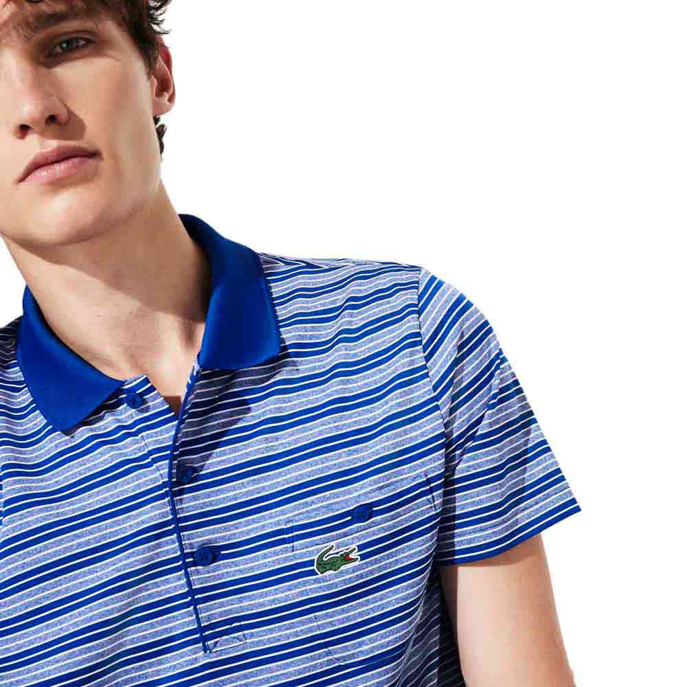 Lacoste Polo Manche Courte Sport Pocket Breathable Striped Golf