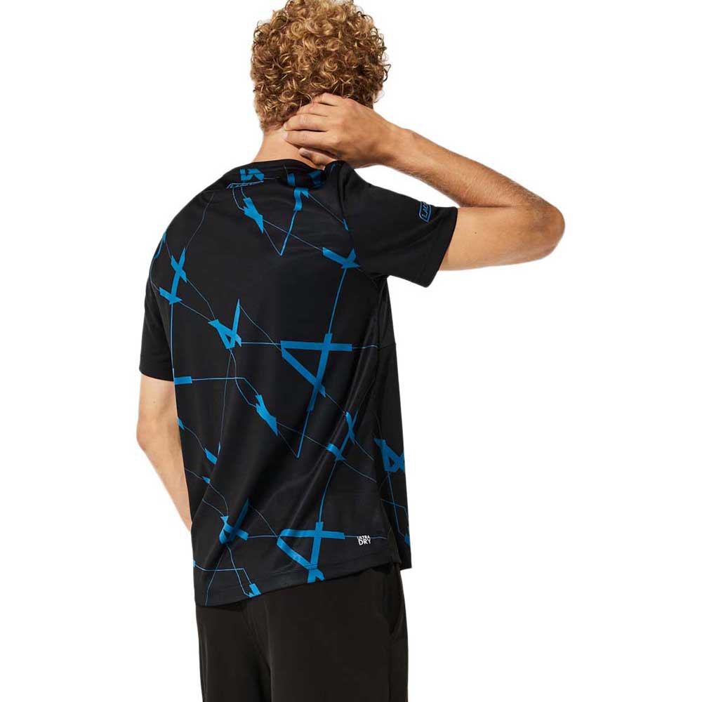 Lacoste Sport Geometric Design Breathable Pique Short Sleeve T-Shirt