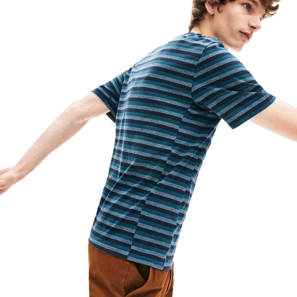 Lacoste Motion Striped Ultra Fine Cotton Piqué Short Sleeve T-Shirt