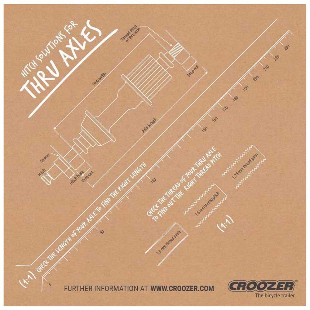 Croozer Recambio Thru Axle Hitch 1.75 mm XL