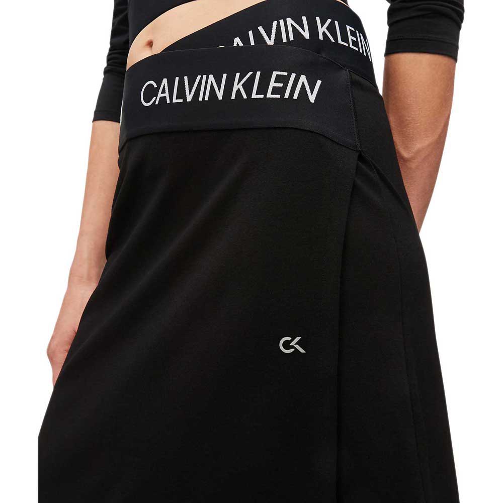 Calvin klein Asymmetric Wrap Skirt Black | Traininn
