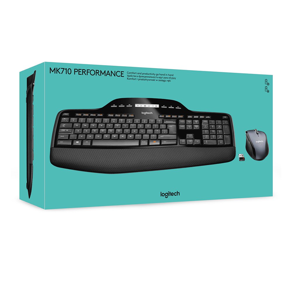 Logitech Italiensk Trådløst Tastatur Og Mus MK710 Combo
