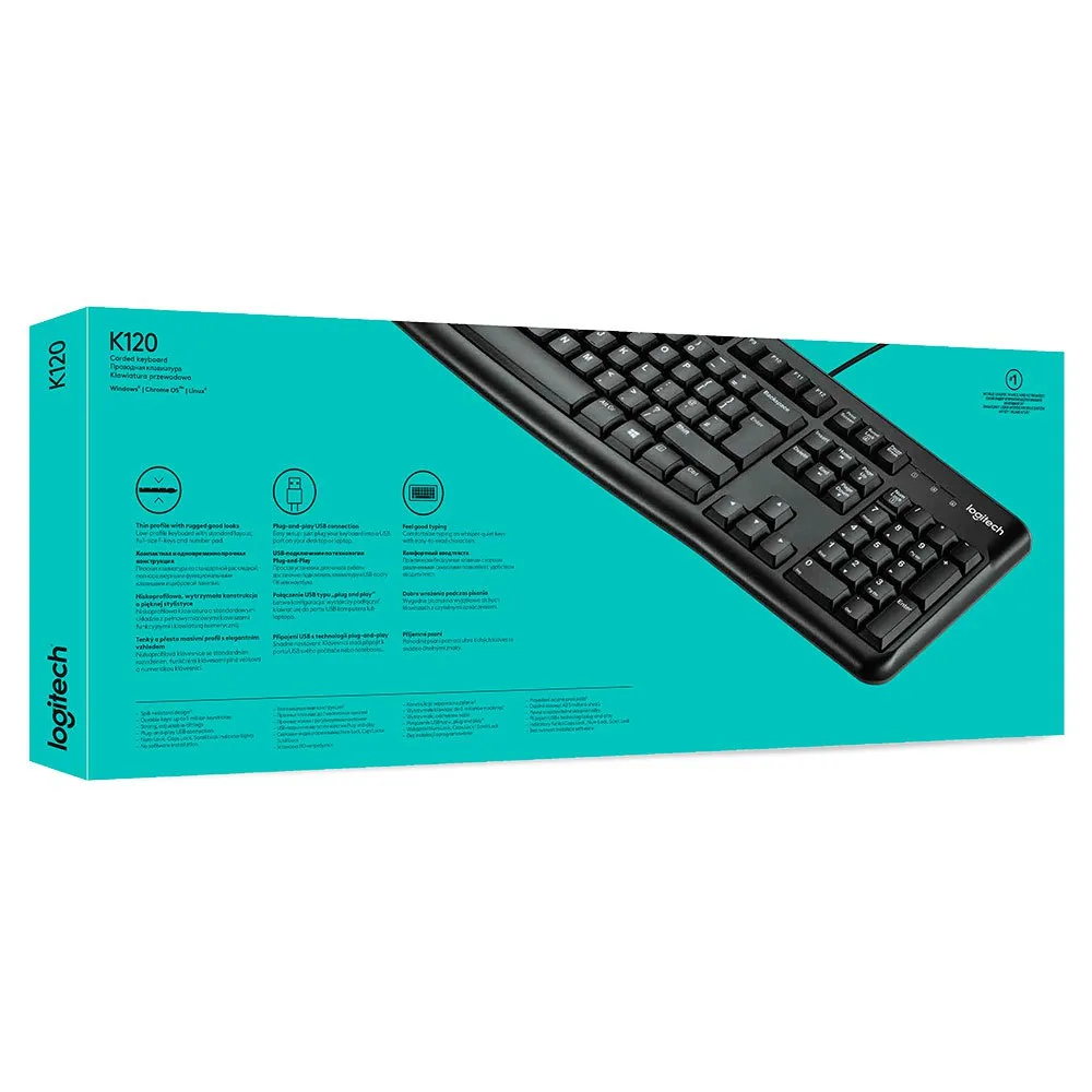 Logitech Teclat K120 Anglès