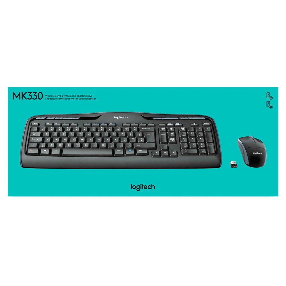 Logitech MK330 Ασύρματο πληκτρολόγιο και ποντίκι