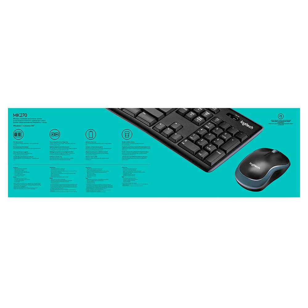 Logitech MK270 Trådlöst tangentbord och mus