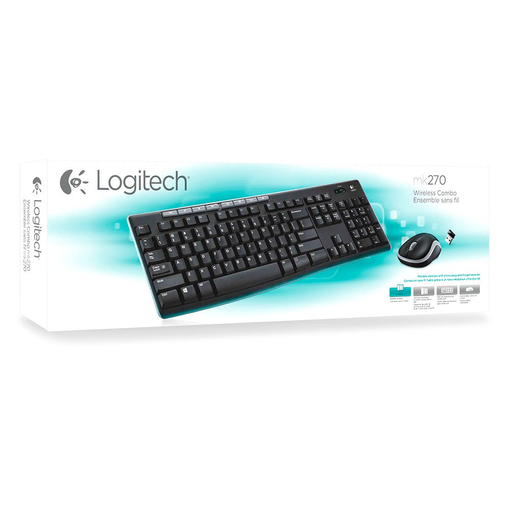 Logitech MK270 Ασύρματο πληκτρολόγιο και ποντίκι