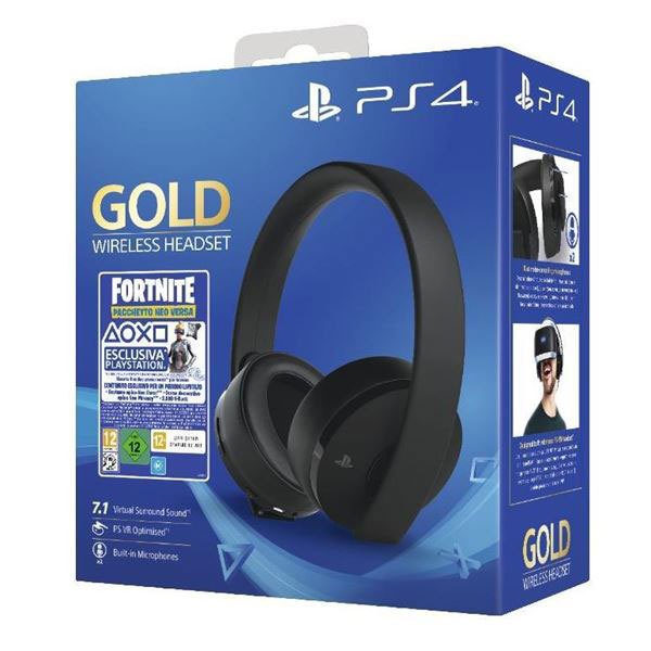 Sony PS4 Gold Headphones Blue | Techinn