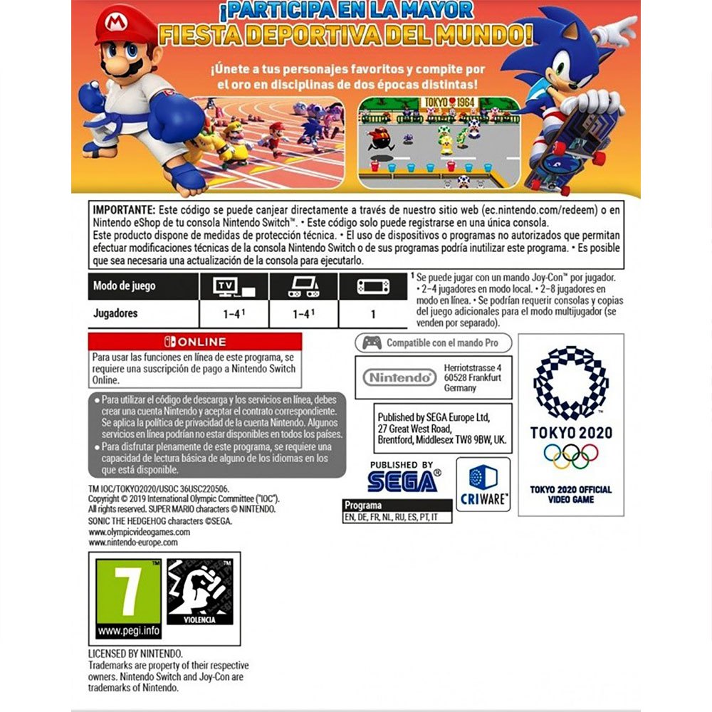 Nintendo Switch Mario & Sonic Olympialaisissa
