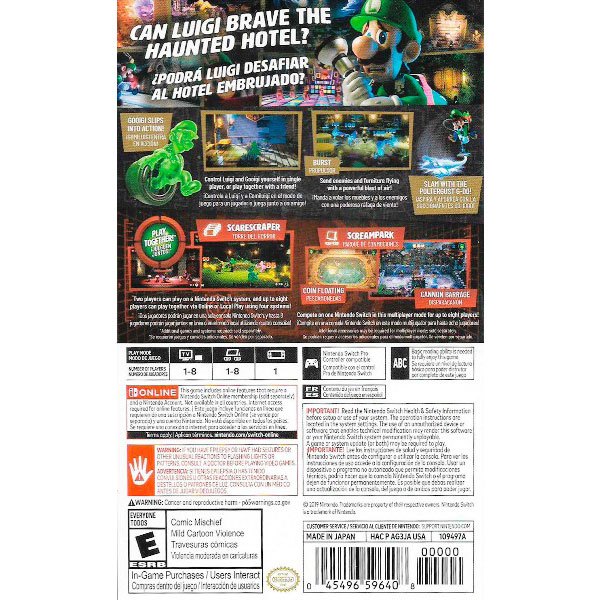 Nintendo Switch Luigi´s Mansion 3