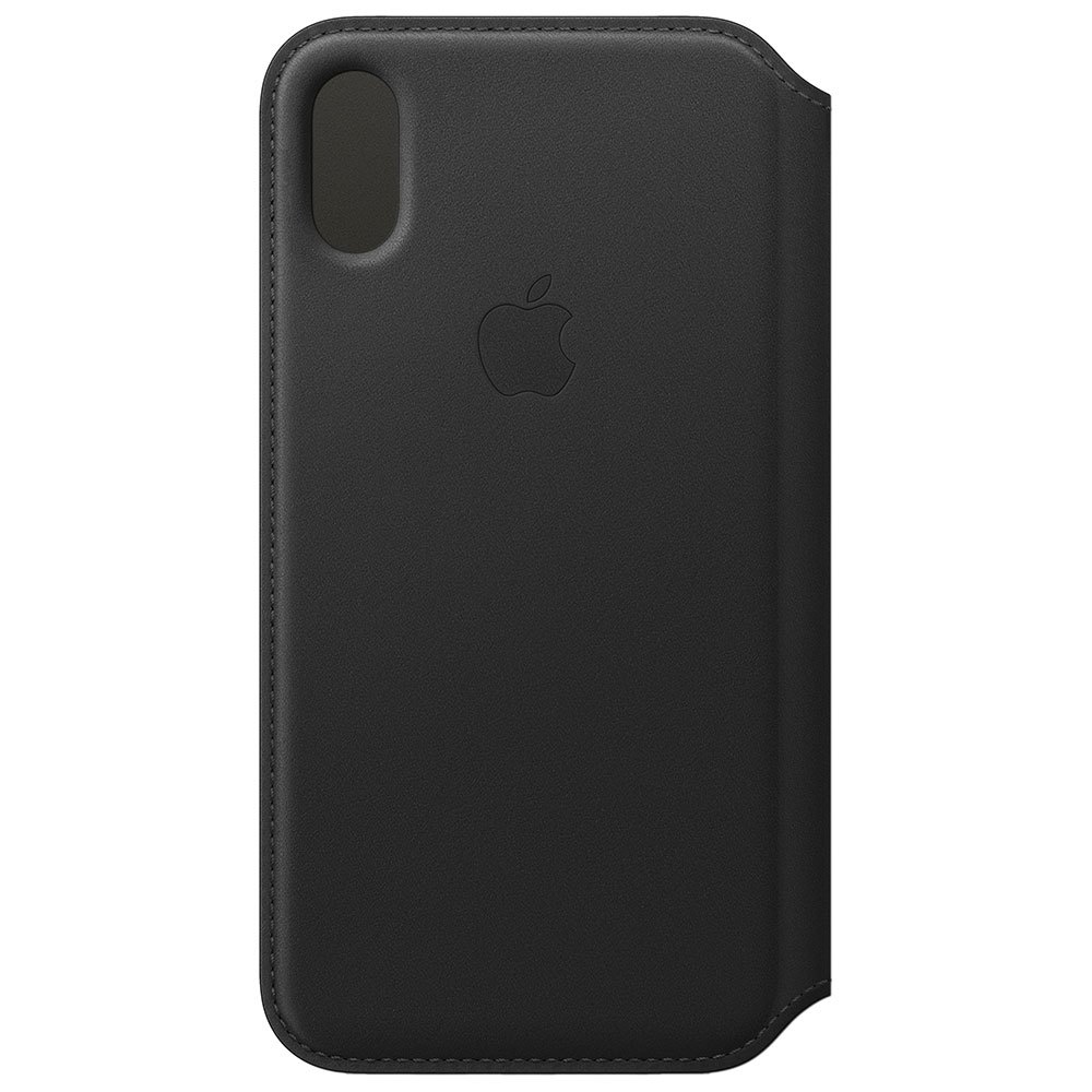 Apple Leather Folio Case for iPhone XS, Black