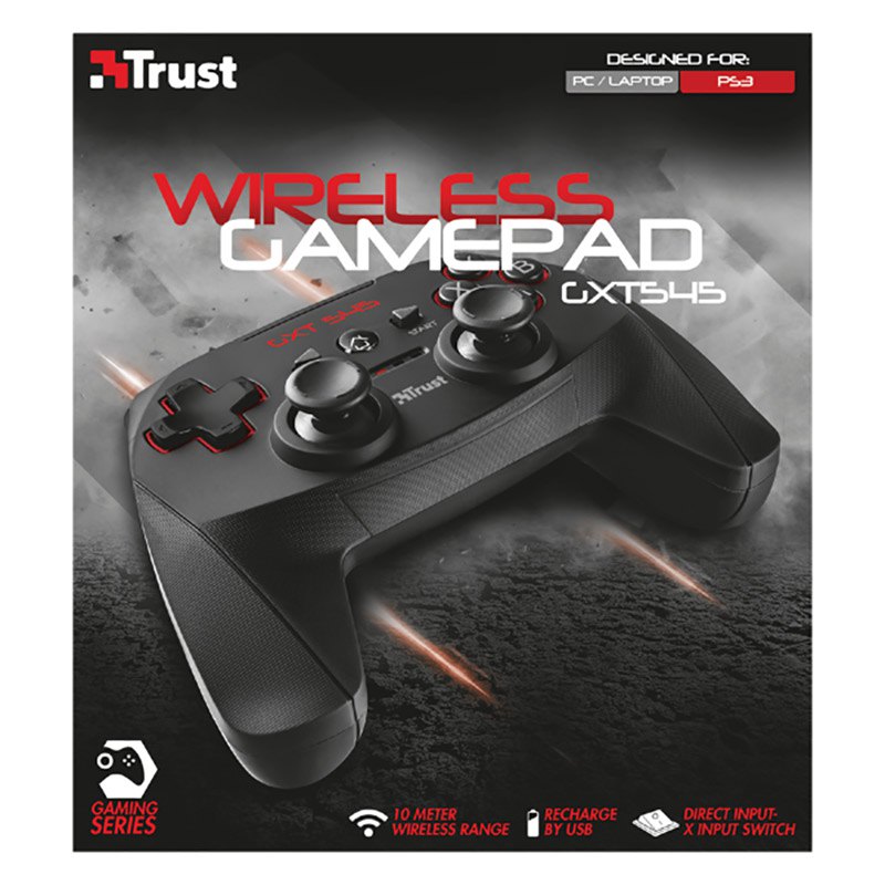 Diplomat monthly Record Trust GXT 545 PC/PS3 Wireless Controller Black | Techinn