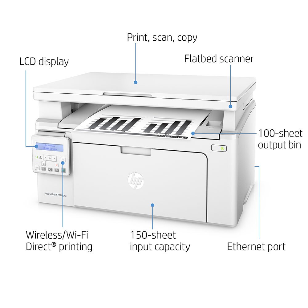 HP Stampante multifunzione LaserJet Pro M130NW