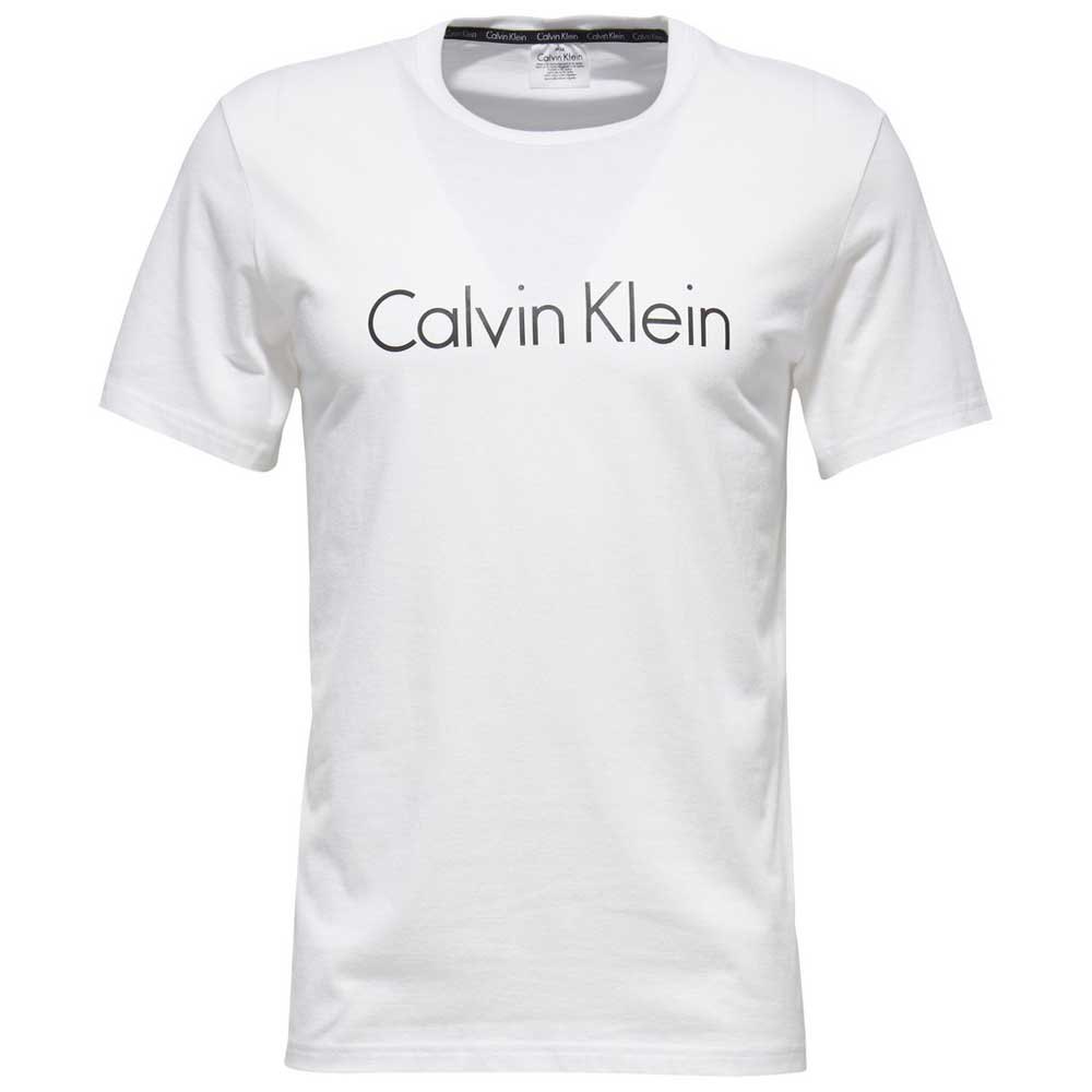 Perfervid gentage spøgelse Calvin klein Logo Crew T-Shirt White | Dressinn
