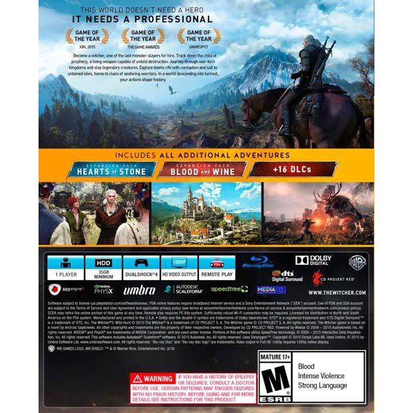 The Witcher 3 Wild Hunt Complete Edition Ps4 - HF Games