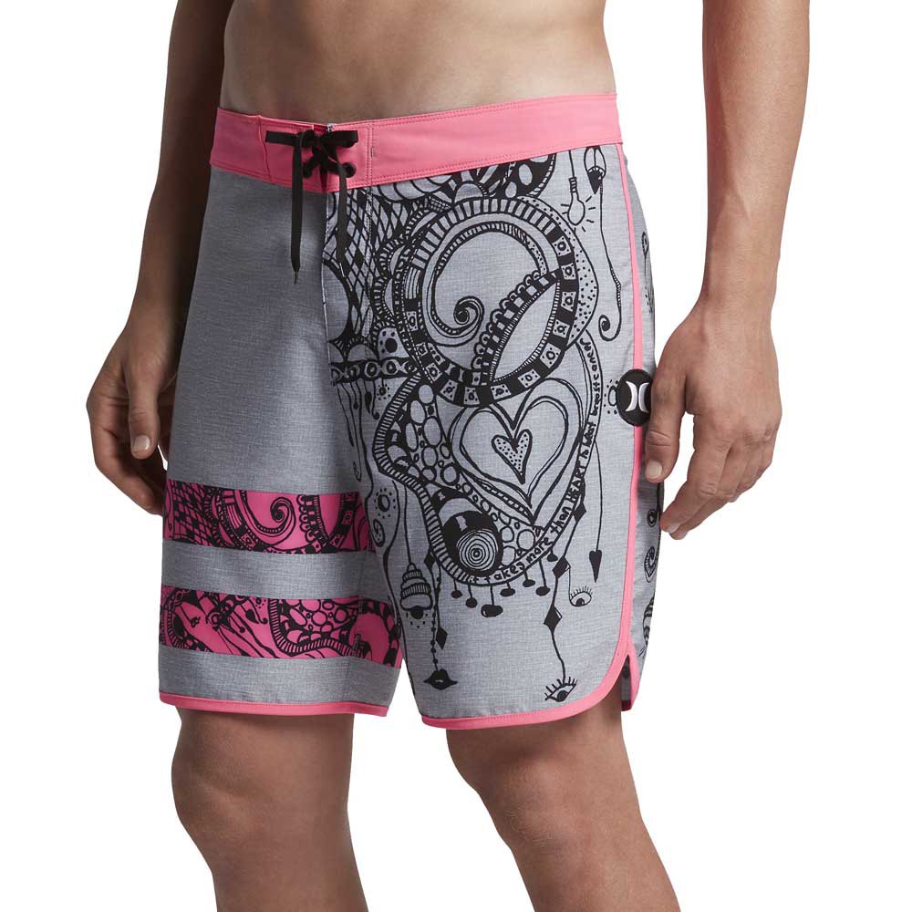 Verdikken Intens accessoires Hurley Phantom Block Party Julian BCA Swimming Shorts Pink| Xtremeinn