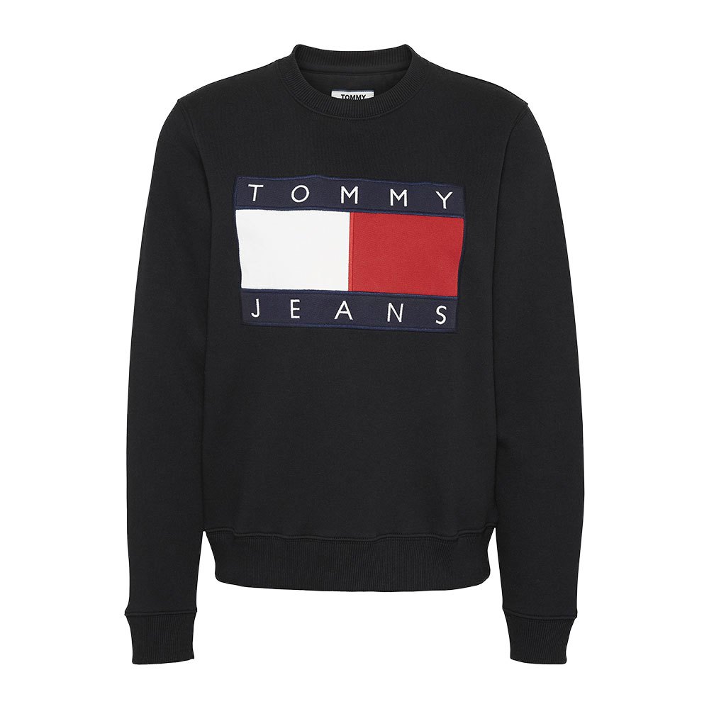 Tommy jeans Sudadera Flag Cropped