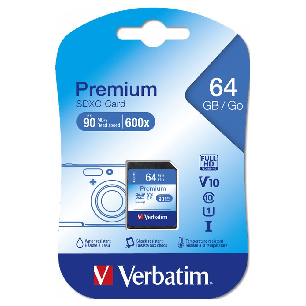 Verbatim Carte Mémoire Premium Micro SD Class 10 64GB