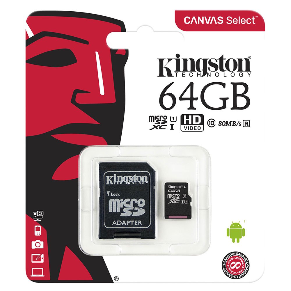 Kingston Canvas Select Micro SD SDHC Class 10 UHS-I 80MB/s 32GB 