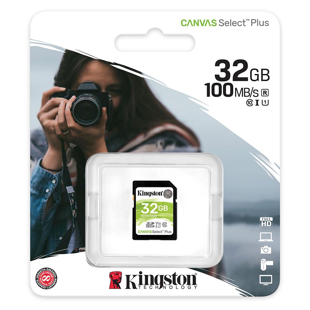 Kingston Carte Mémoire Canvas Select Plus SD Class 10 32GB