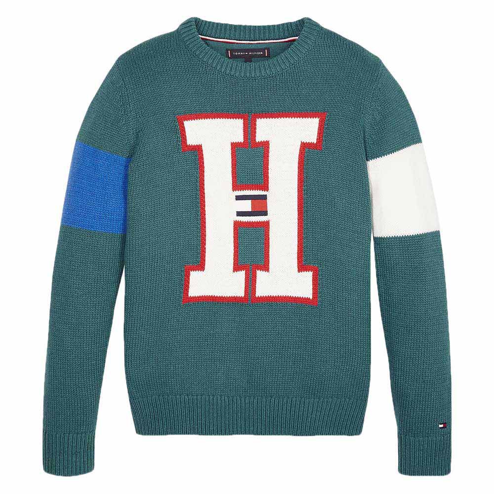 mezelf deelnemen Dempsey Tommy hilfiger H Logo Sweater Blue | Dressinn