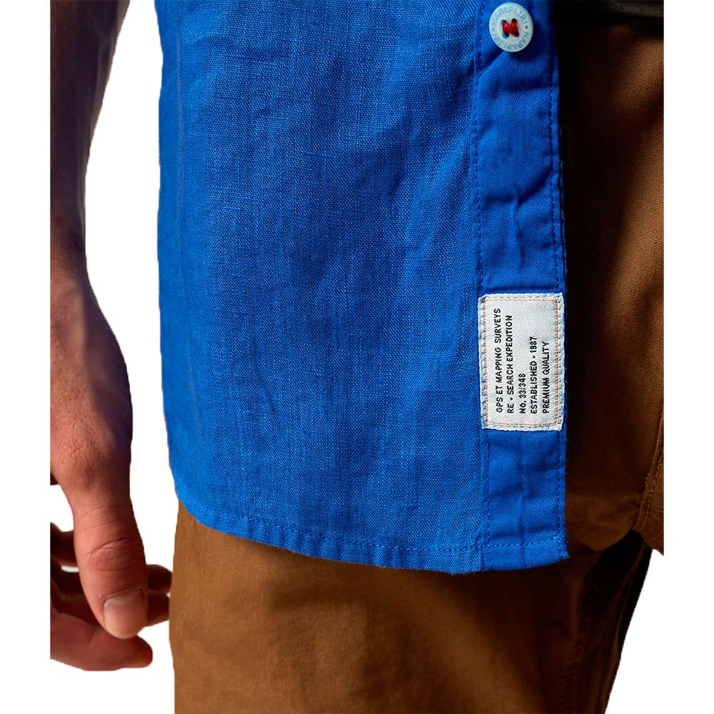 gedragen combineren nul Napapijri Gervas 2 Kurzarm Hemd Blau | Dressinn
