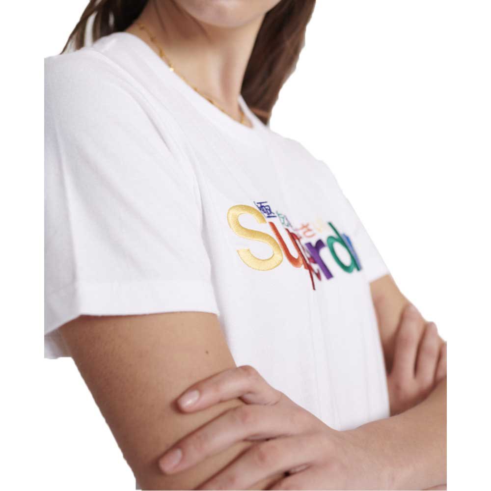 Superdry Classic Rainbow Embroidered Short Sleeve T-Shirt