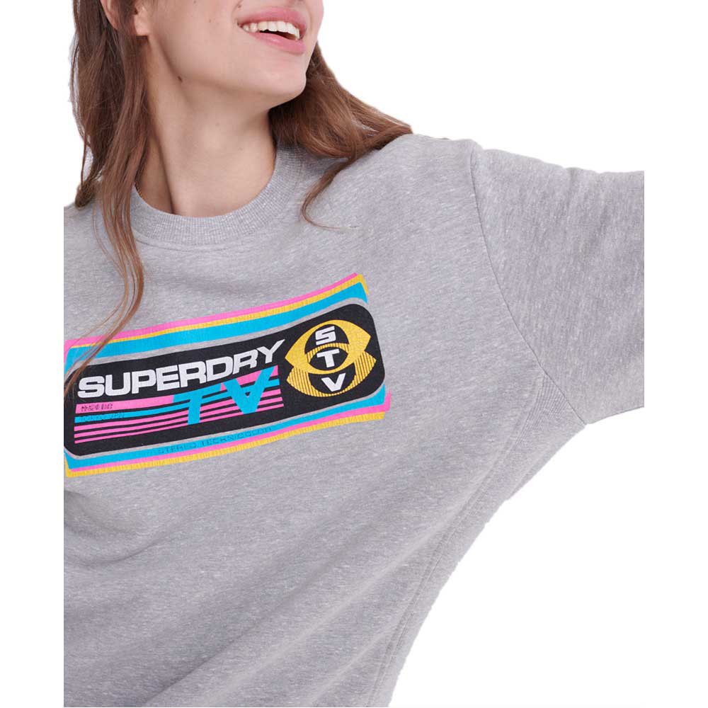 Superdry Neon Classic Radio Tv Crew Sweatshirt