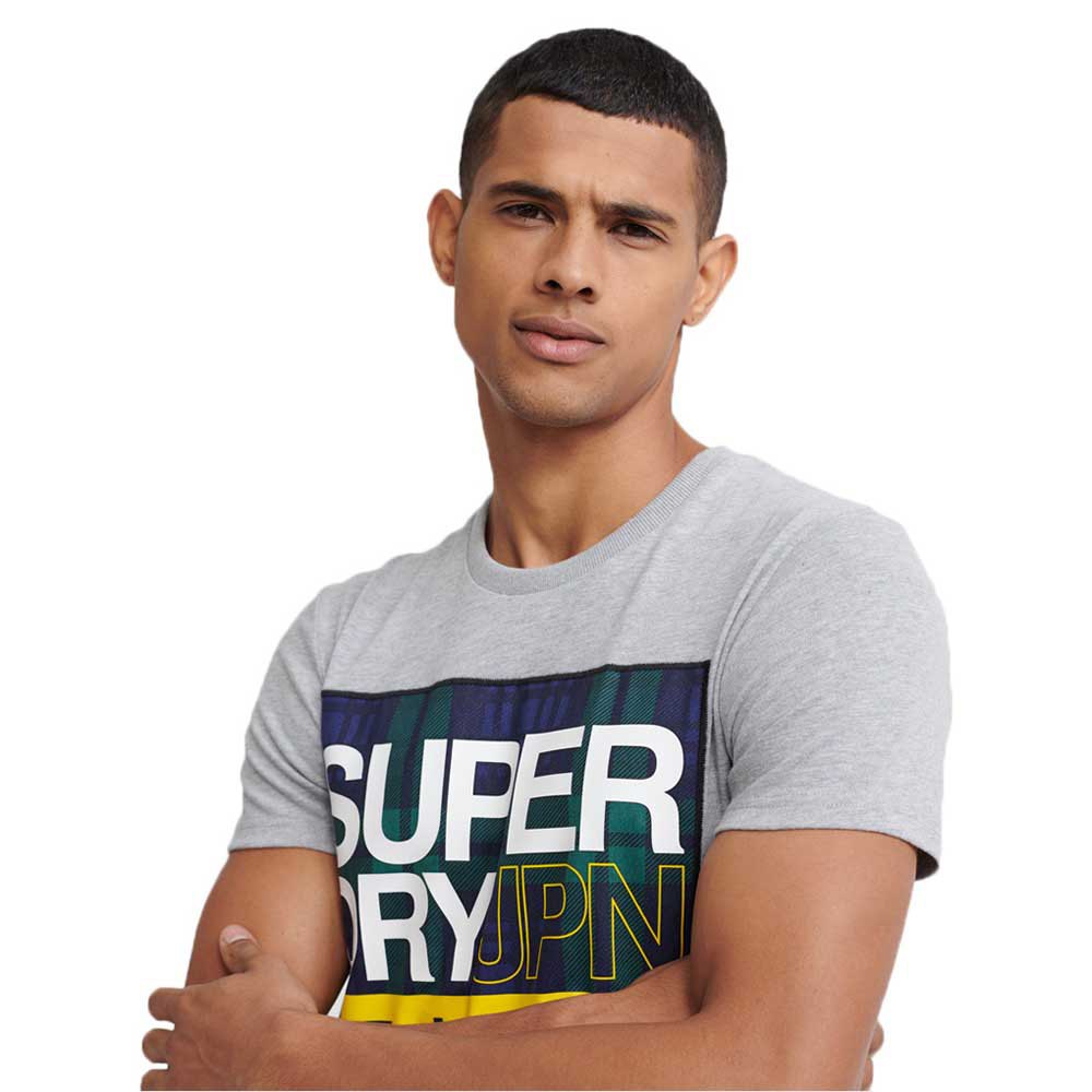 Superdry Crafted Check Short Sleeve T-Shirt