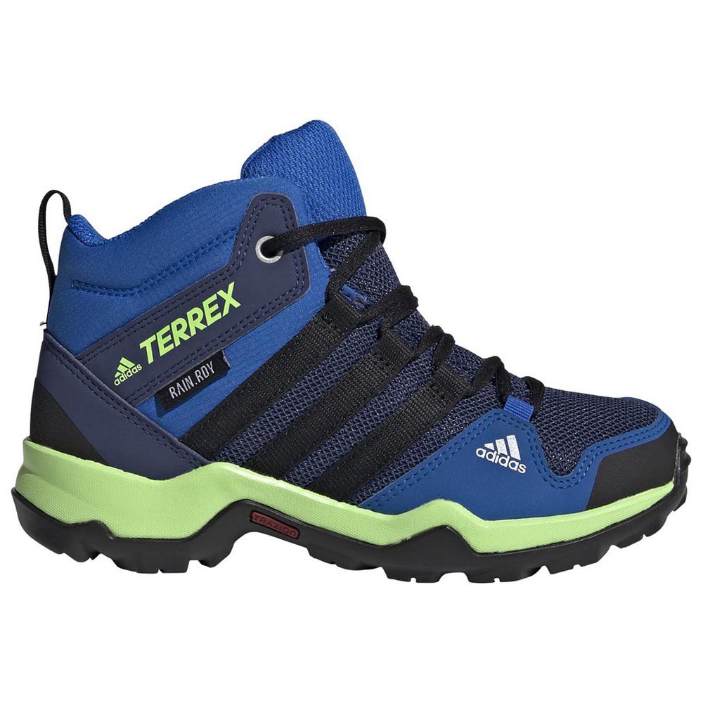 demoler Perforación Probar adidas Terrex AX2R Mid Rain.RDY Kid Hiking Boots Blue | Trekkinn