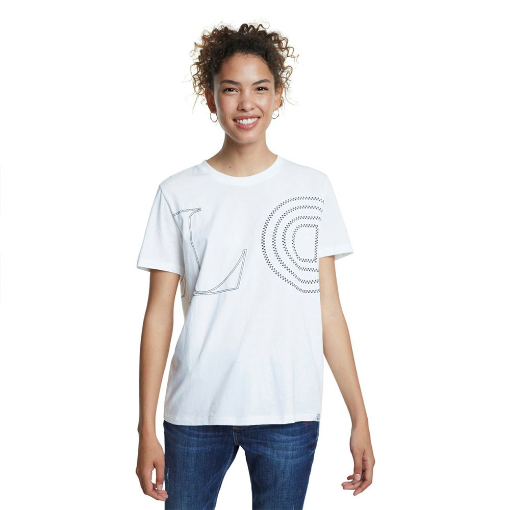 T-shirt Desigual en coloris Blanc Femme Vêtements Tops T-shirts 