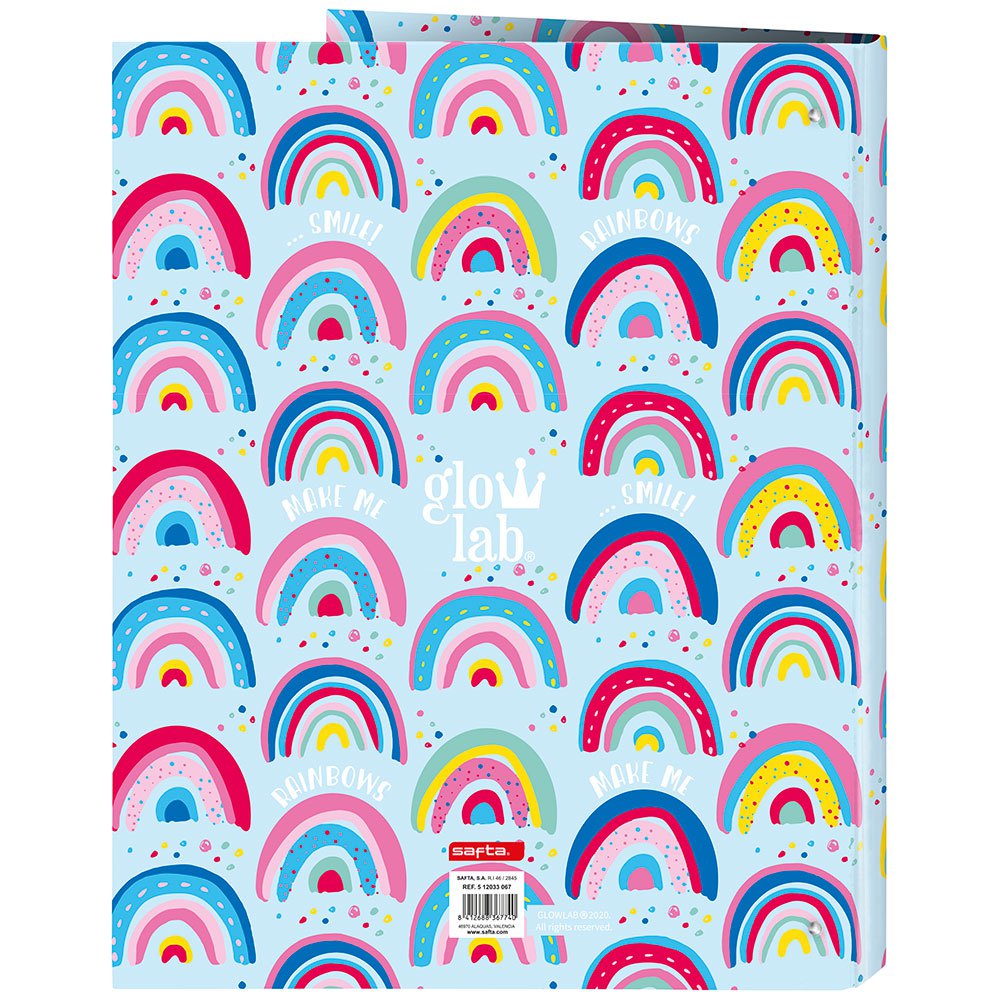 Safta Glowlab Rainbow Folder