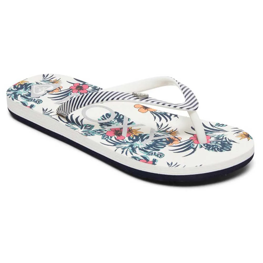 Pebbles Roxy Roxy Pebbles VII Flip Flops White | Dressinn