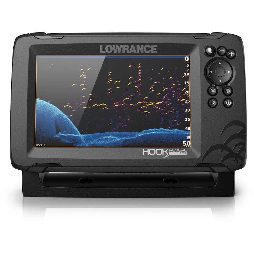 Lowrance Hook Reveal 7 TripleShot ROW With Transducer And World Base Map