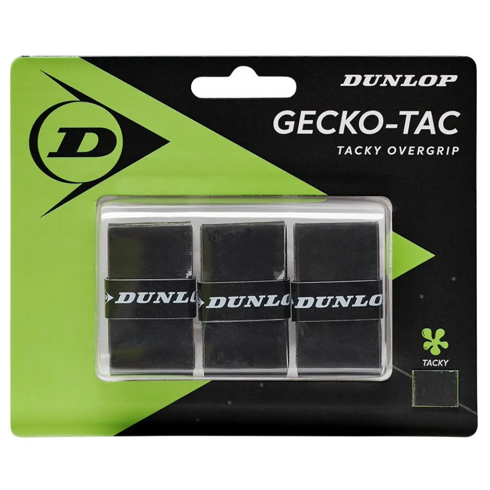 Dunlop GeckoTac Tennis Overgrip 3 Units Black Smashinn