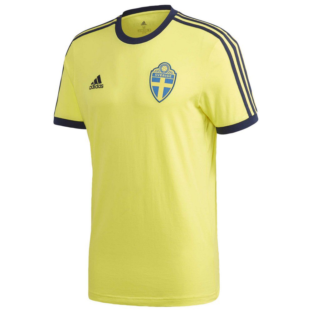 Fonetiek Gang Stewart Island adidas Sweden 3 Stripes 2020 T-Shirt Yellow | Goalinn