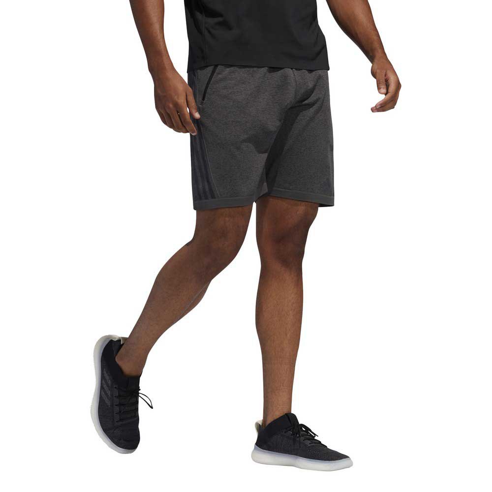 carbon Suppress calf adidas Primeknit 3 Stripes Short Pants Black | Traininn