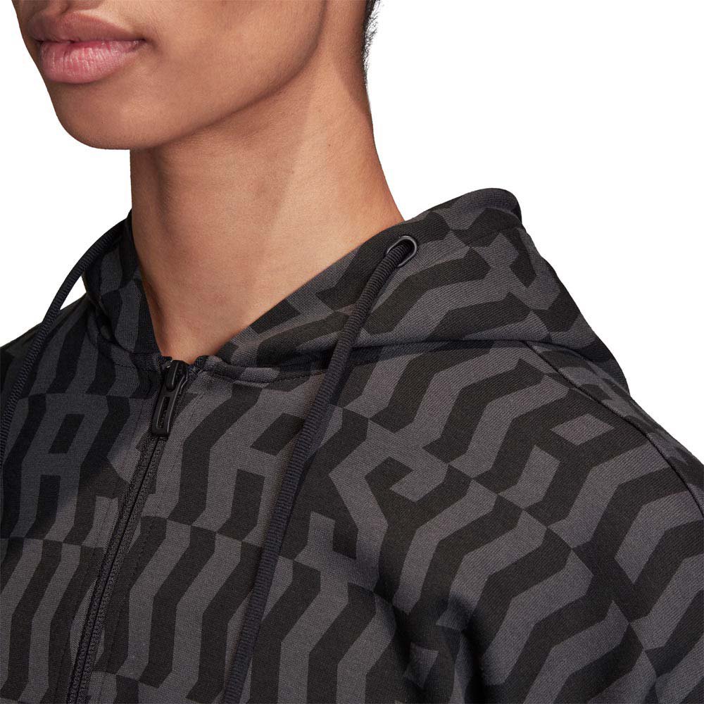 adidas Must Have Enhanced All Over Print Full Zip Sweatshirt