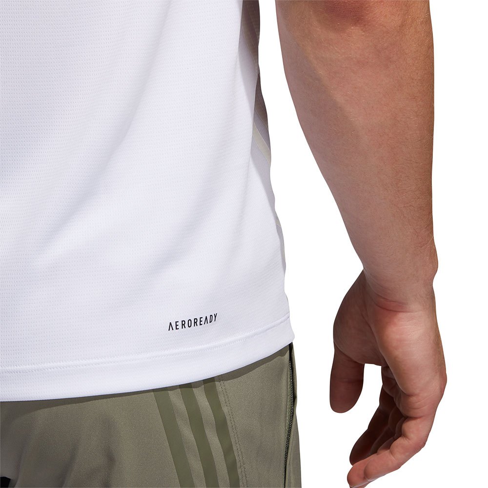 adidas Aeroready 3 Stripes short sleeve T-shirt