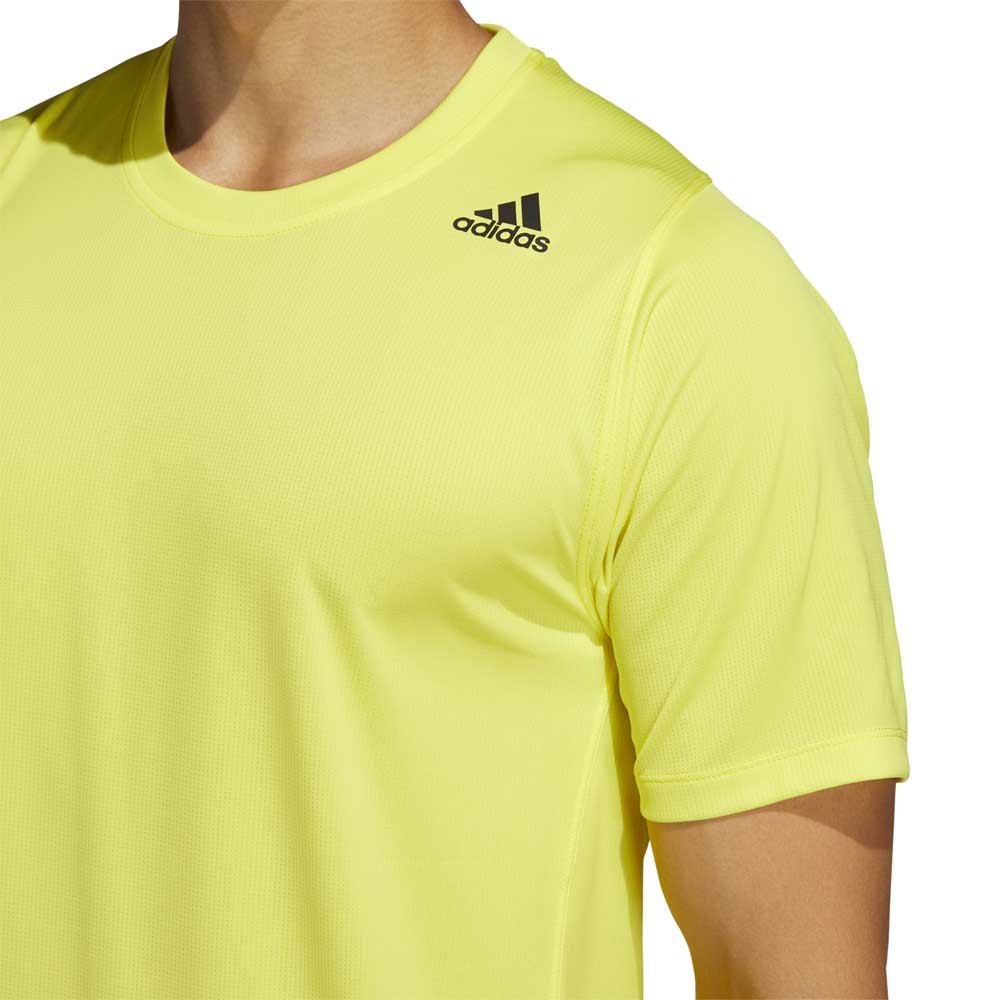 adidas FreeLift Sport Fitted 3 Stripes Short Sleeve T-Shirt
